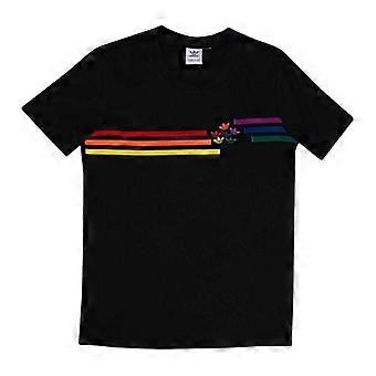 Adidas Damen/Ladies Pride Kontraststreifen Rundhals-T-Shirt (Regular)