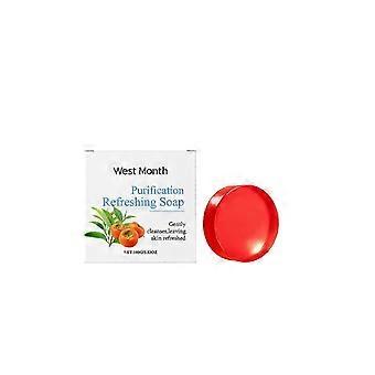 Persimmon Soap Bar - Persimmon Soap For Old People Smell - Made With Green Tea Extract - Nonenal Odor Removal Deodorizing Bar For Unisex