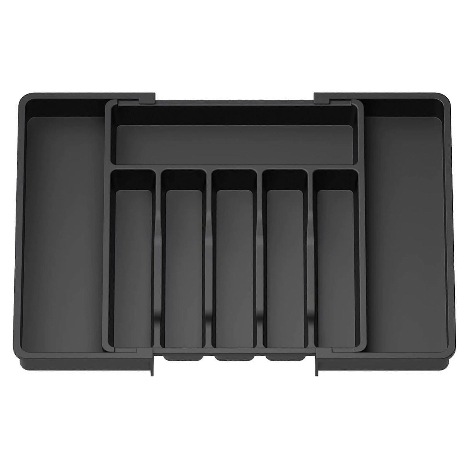 Cutlery Box Expandable Drawer Organizer Adjustable Width Compact Design Easy Access Compartment Tableware Organizer