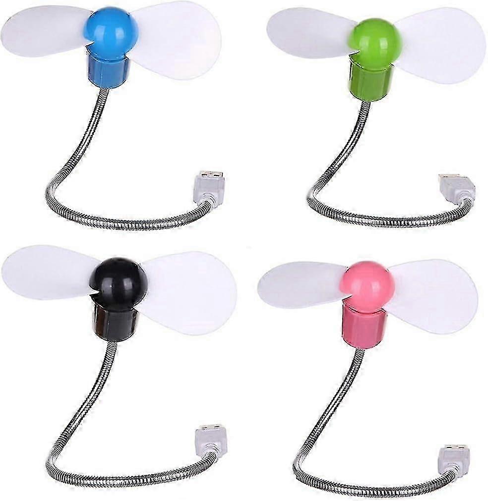 Mini usb 4 pack portable flexible cooling cooler for computer desktop computer pc [MI]