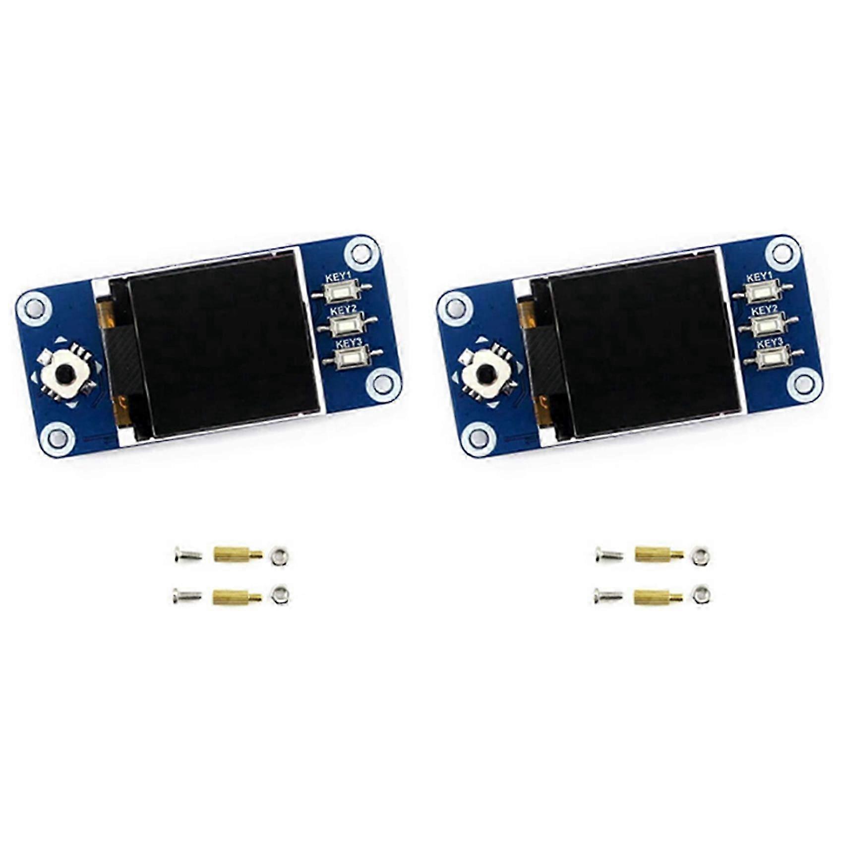 2X Waveshare 1.44 Inch LCD Display HAT compatible with Raspberry Pi 2B/3B/3B+/Zero/Zero W 128X128 Pixels SPI Interface LED Backlight