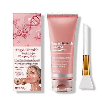 Tag & Blemish Peel-Off Gel Wrapping Mask, Clear Skin Care Peel-Off Mask, Effectively Improve Skin, Natural Ingredient, Reduces Dullness And Blemishes