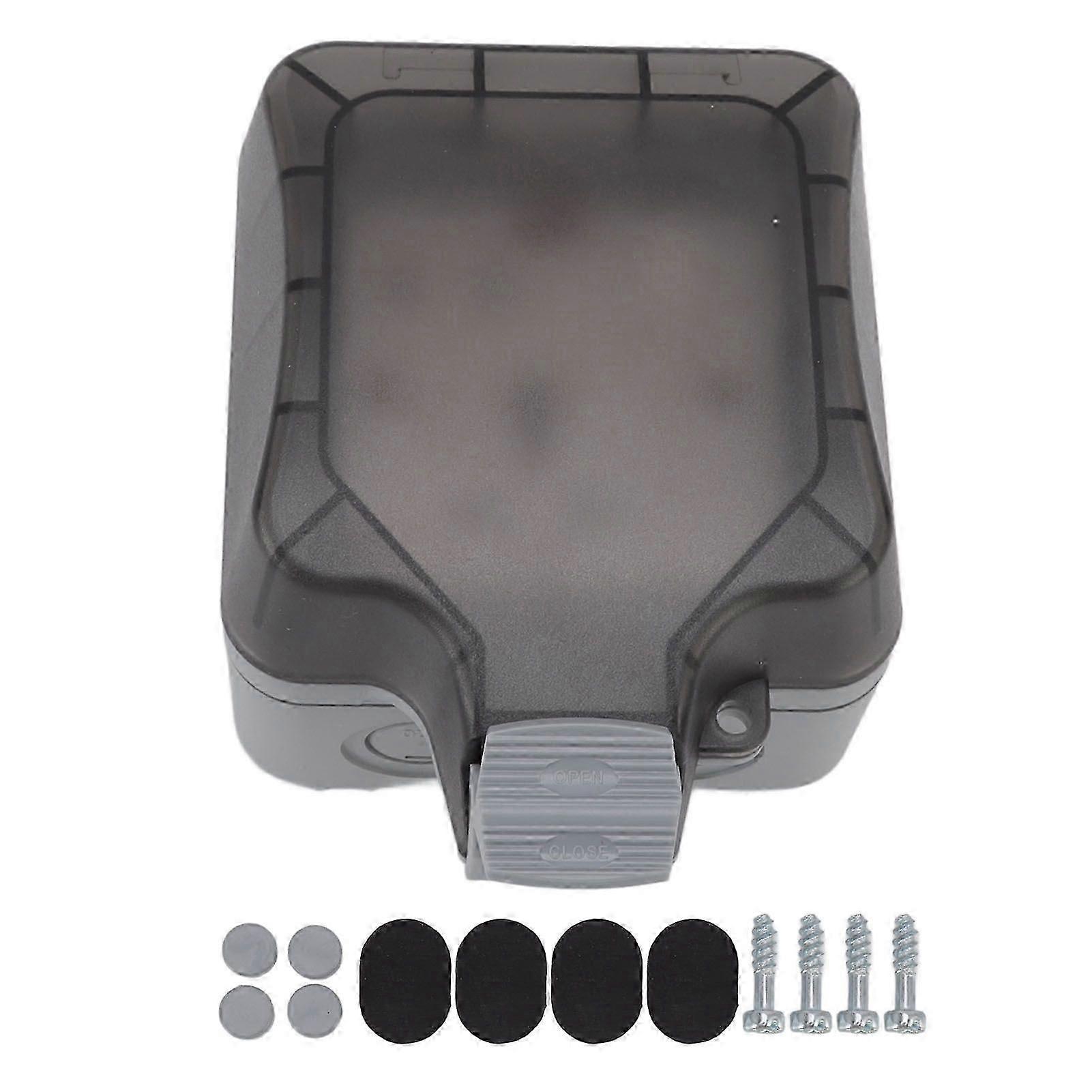 13A 16A IP66 Outdoor Waterproof Switch  Socket Box Surface Mounted Splashproof Dustproof Charging Socket