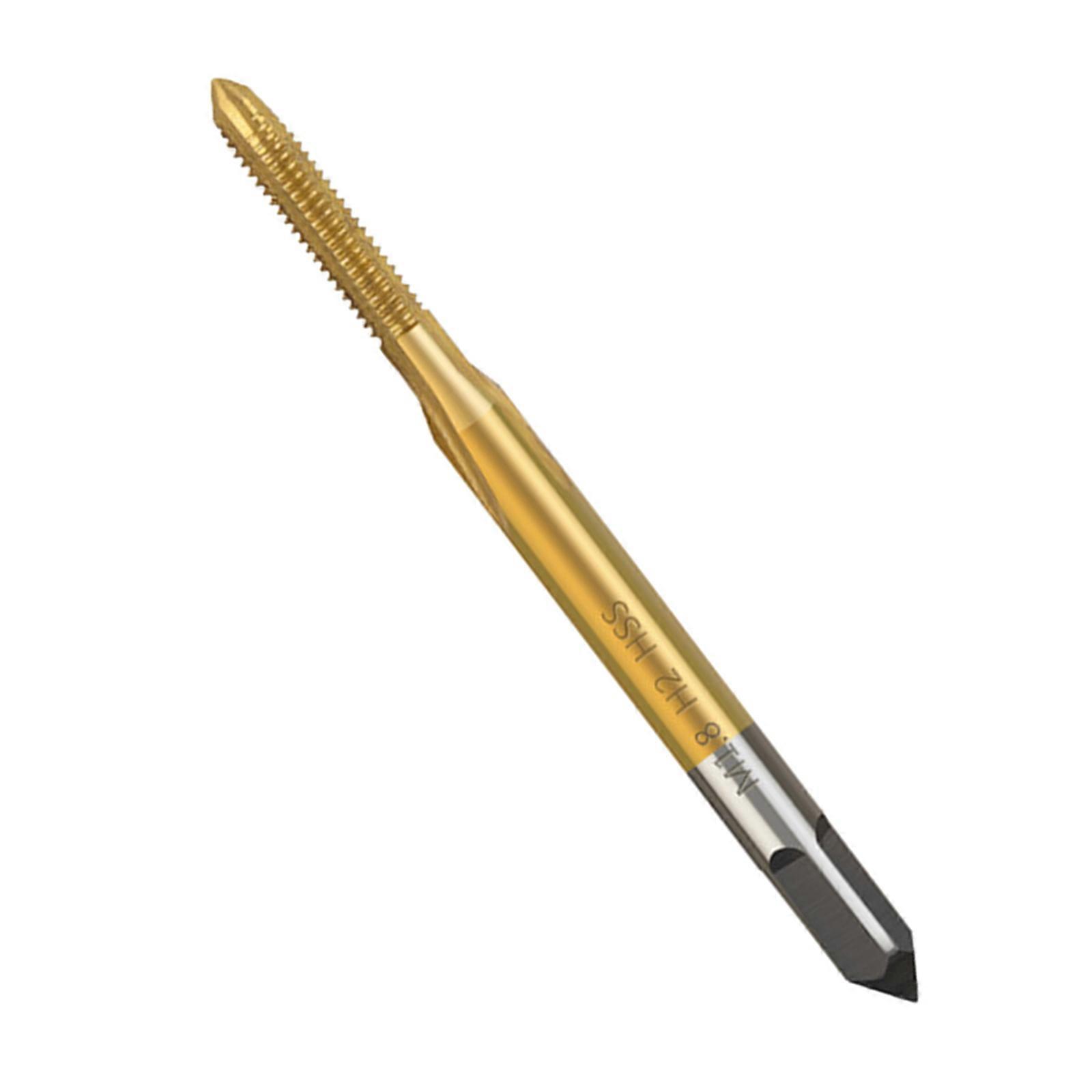 Tapping Bit Tap Wrench Precisions Thread Maker Set With Multiple Size Option For Metal Plastic Materials Processing Multicolor