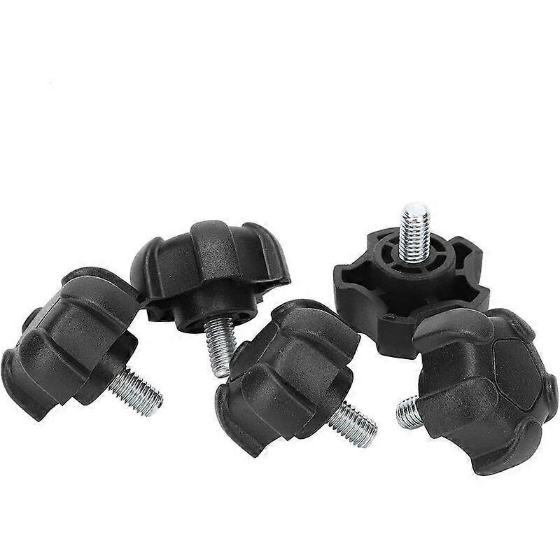 ABS Plastic Carbon Copper M6 Thread Knurled Clamping Nuts Knobs, M6 10mm Thread Clamping Knob