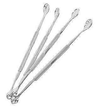 Stainless Steel Nail Cuticle Remover Tool for Home Use 4Pcs Durable Pusher