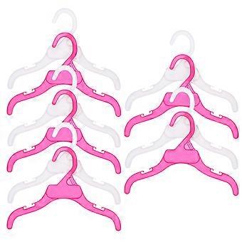 10Pcs Mini Pet Clothes Hanger for Puppy Doll Clothes with Non-Slip Design
