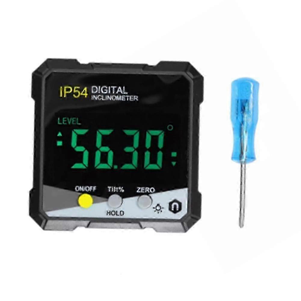 Ip54 4x90digital Inclinometer Lcd Slope Meter Angle Ruler -yellow