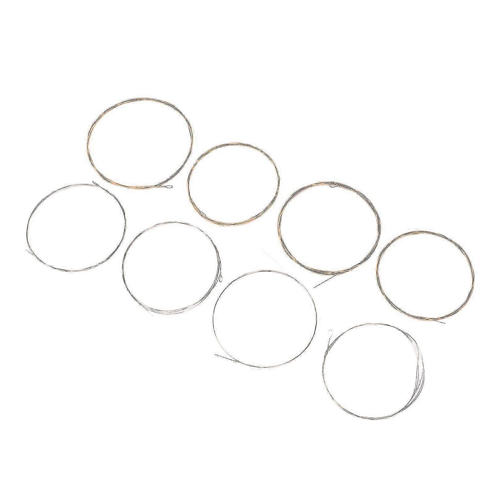 Mandolin Strings Phosphor Bronze 8 Pcs, Stable Timbre for Replacement Use