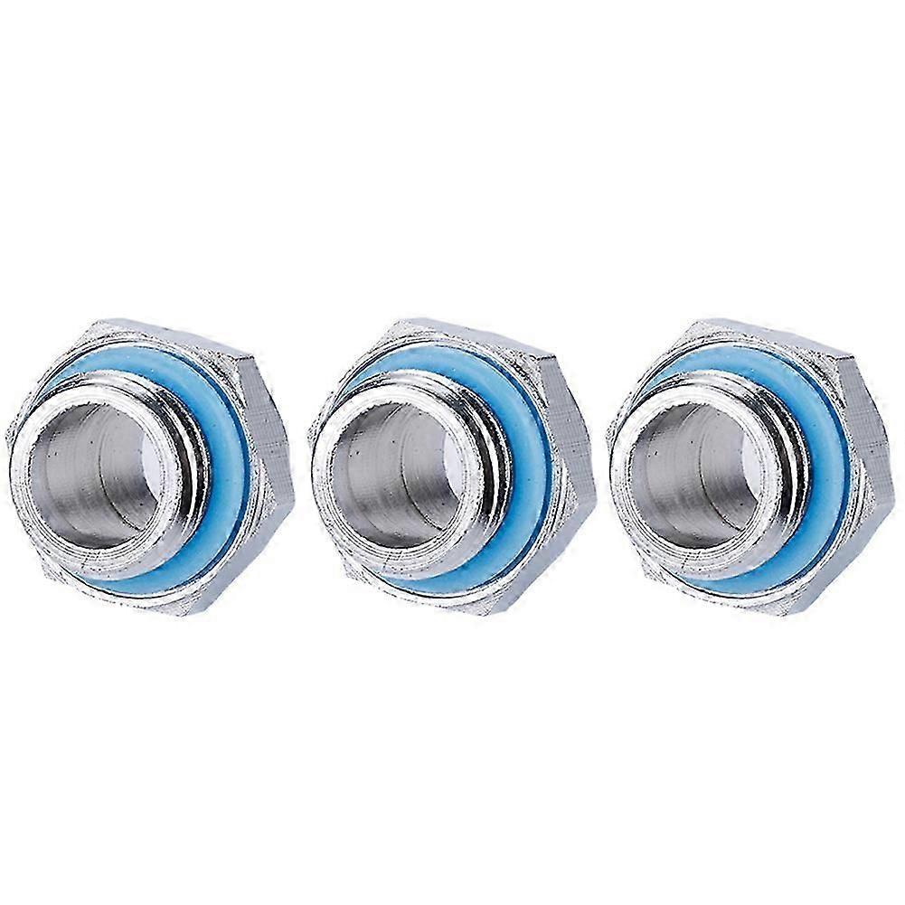 3PCS Water Cooling System Tube Connector External Hexagonal G1/4 Thread Compatible with PC