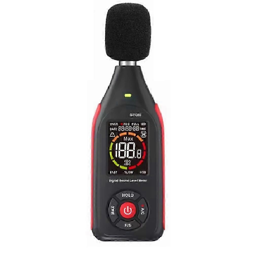 GT1355 Noise Meter (Sound Level/Volume Tester) - Equipped with Software and Data Storage Function