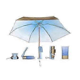 Fan Sunscreen Umbrella with 900mAh Battery, Lightweight Alloy Plastic Frame, Portable UV Protection for Outdoor Travel