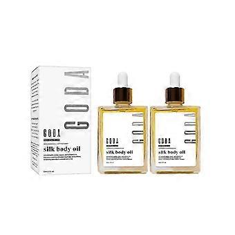 GODA Silk Body Oil Women - Kiinteyttävä ja kosteuttava koostumus, kosteuttaa ihoa suihkun jälkeen, tuoksuva orgaaninen sekoitus. Premium Skincare.