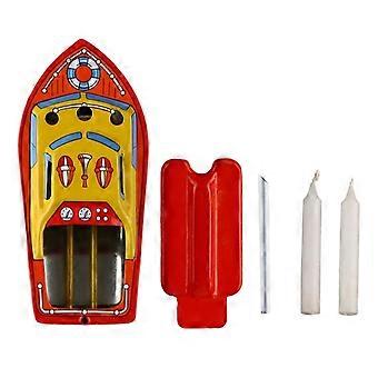 DIY Iron Candle Steam Boat Educational Toy For Kids, Heat Powered Paddle Boat Science Experiment Kit, Hands-On Learning Gift