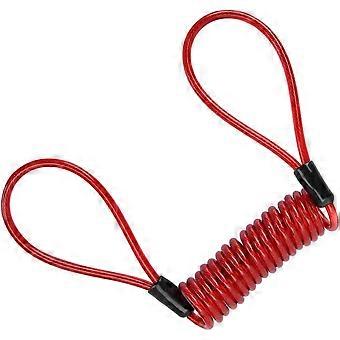 Electric motorcycle lock reminder rope forget to unlock warning rope mountain bike companion disc brake lock reminder accessories rope 1 piece red