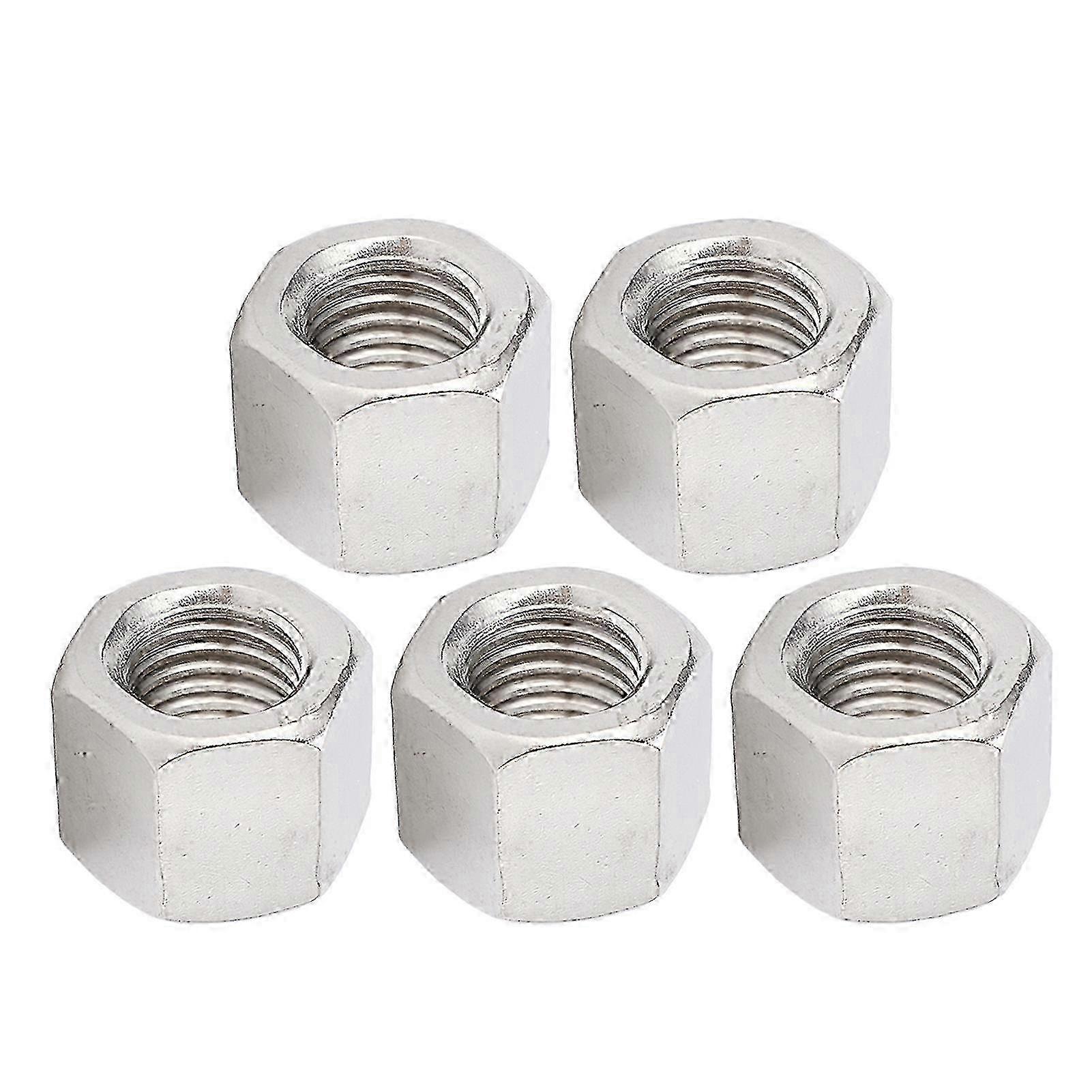5x M16 Stainless Steel Coupling Nuts
