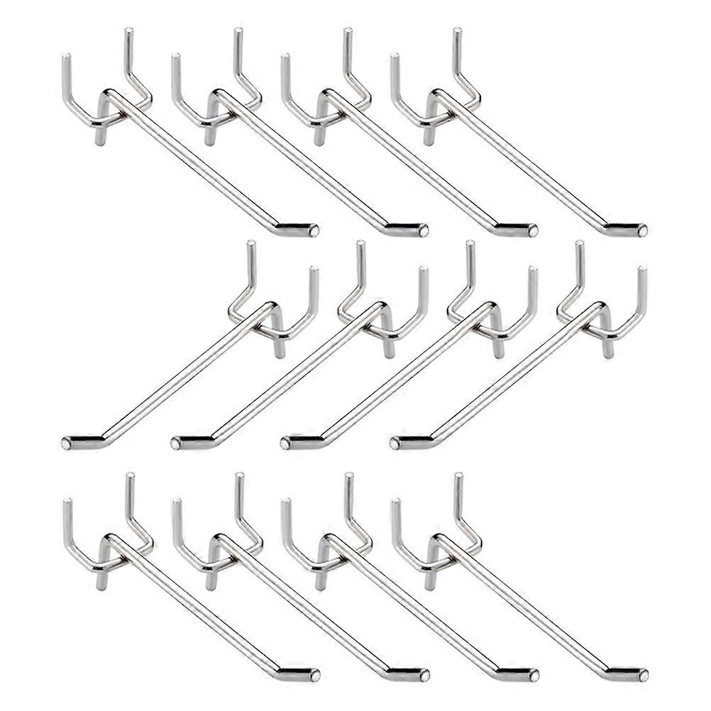 Home Shelf Hook Silver Hook for Display Rack Use 40Pcs Shelf Hooks