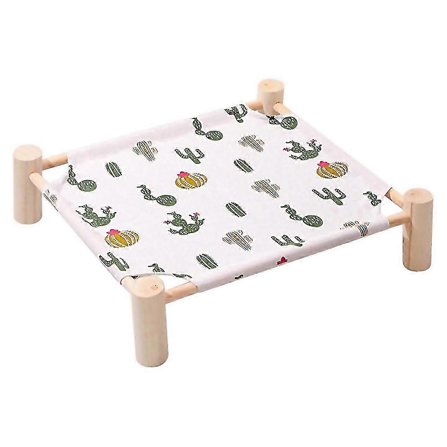 Elevated Solid Wood Pet Resting Hammock
