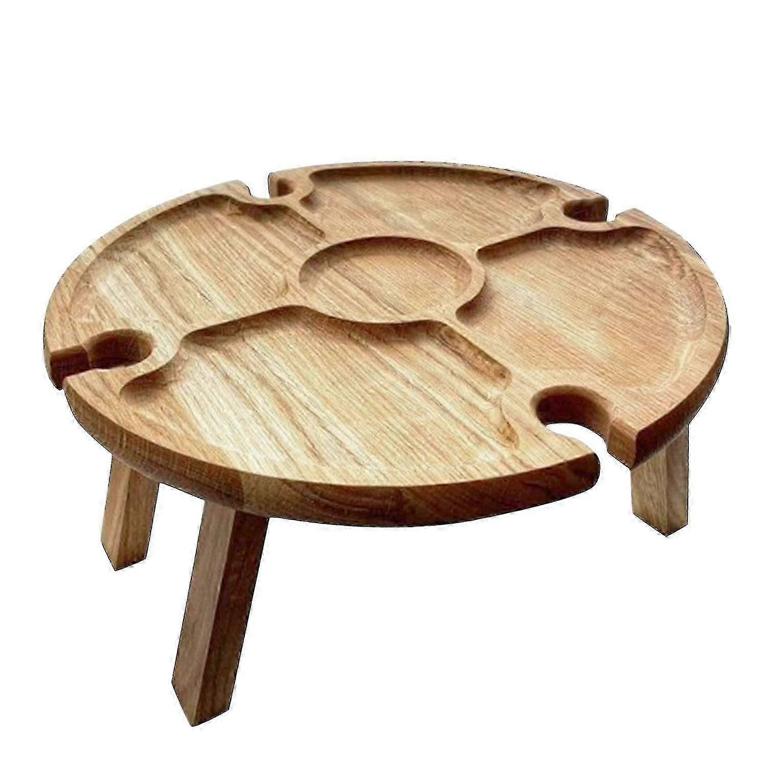 Folding Wine Table for Picnic - Wood