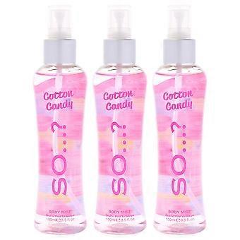 So…? Cotton Candy Body Mist By So…? For Women - 3.5 Oz Body Mist - Pack Of 3