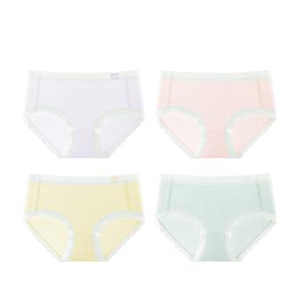 Cotton Underwear 4 Pack – Seamless Mid Waist Briefs – for Daily Wear