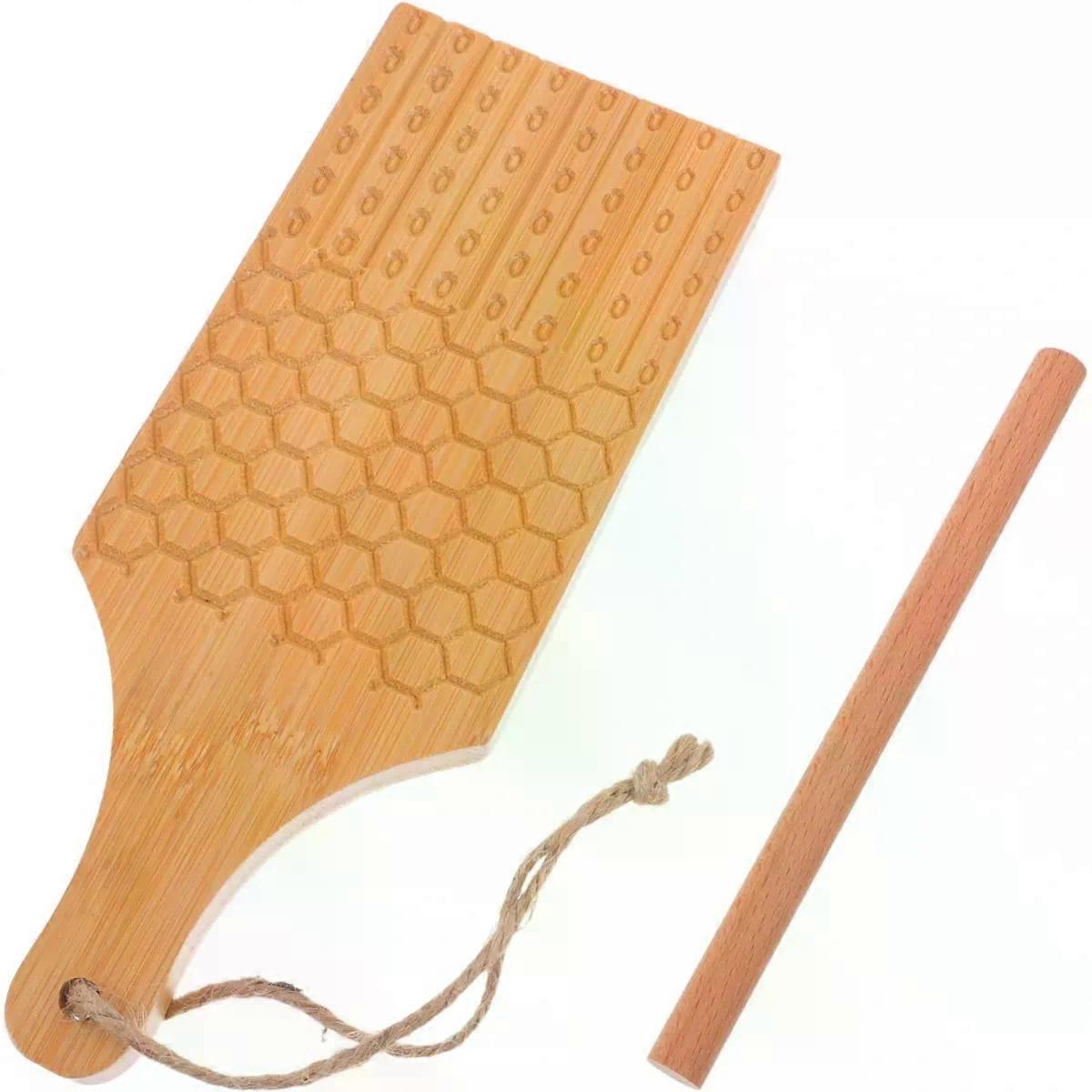 Pasta Shaping Board Set for Dumpling Wrappers, Khaki