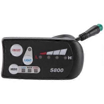 Waterproof E-Bike LCD Display S800 Control Panel - 36V/48V Compatible with 5-Pin Connector