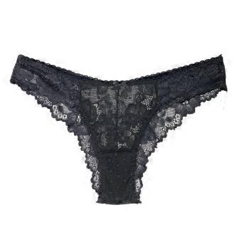 Ladies Summer Sexy Lace Edge Comfortable Low Waist Triangle Thong Underwear