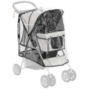 Pawhut Dog Stroller Rain Cover W/ Entry, Cover, For Dog Pram_jyw2