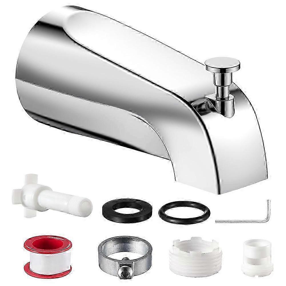 Universal Metal Tub Spout with Pull Diverter