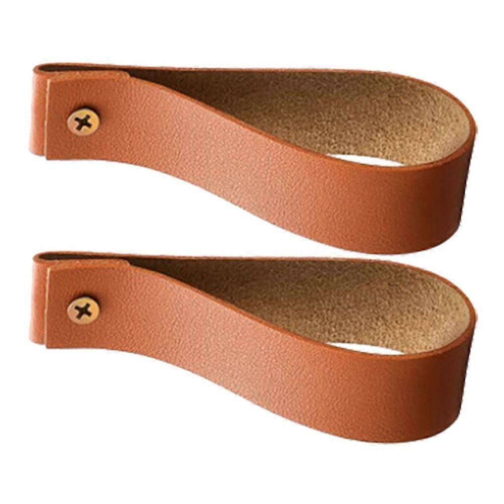 Brown Wall Hanging Strap for Multifunctional Use with 2Pcs Towel Holders