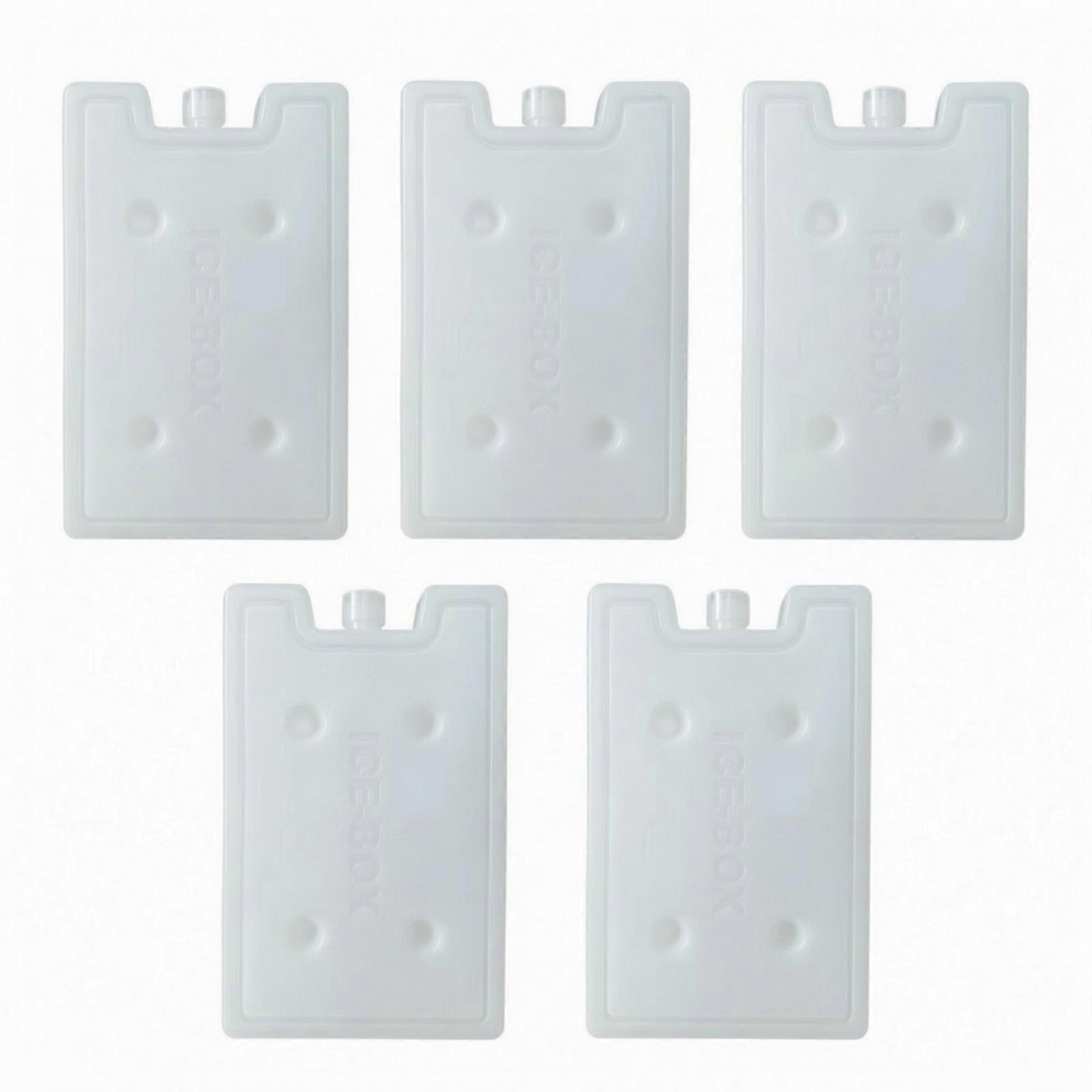5 Pieces Leakproof Reusable Ice Pack | Rectangular Shape, Refillable Ice Pack,