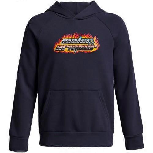 Under Armour Boys Flame Effect Raglan Hoodie