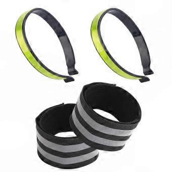 4-Piece Quick-Release Bicycle Pant Leg Bands, Adjustable Ankle Closures with Secure Clips for Night Cycling and Commuting
