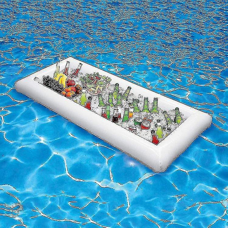 Pool Floating Tray, Pvc Floating Beer Holder, Inflatable Buffet Tray, 130*60cm