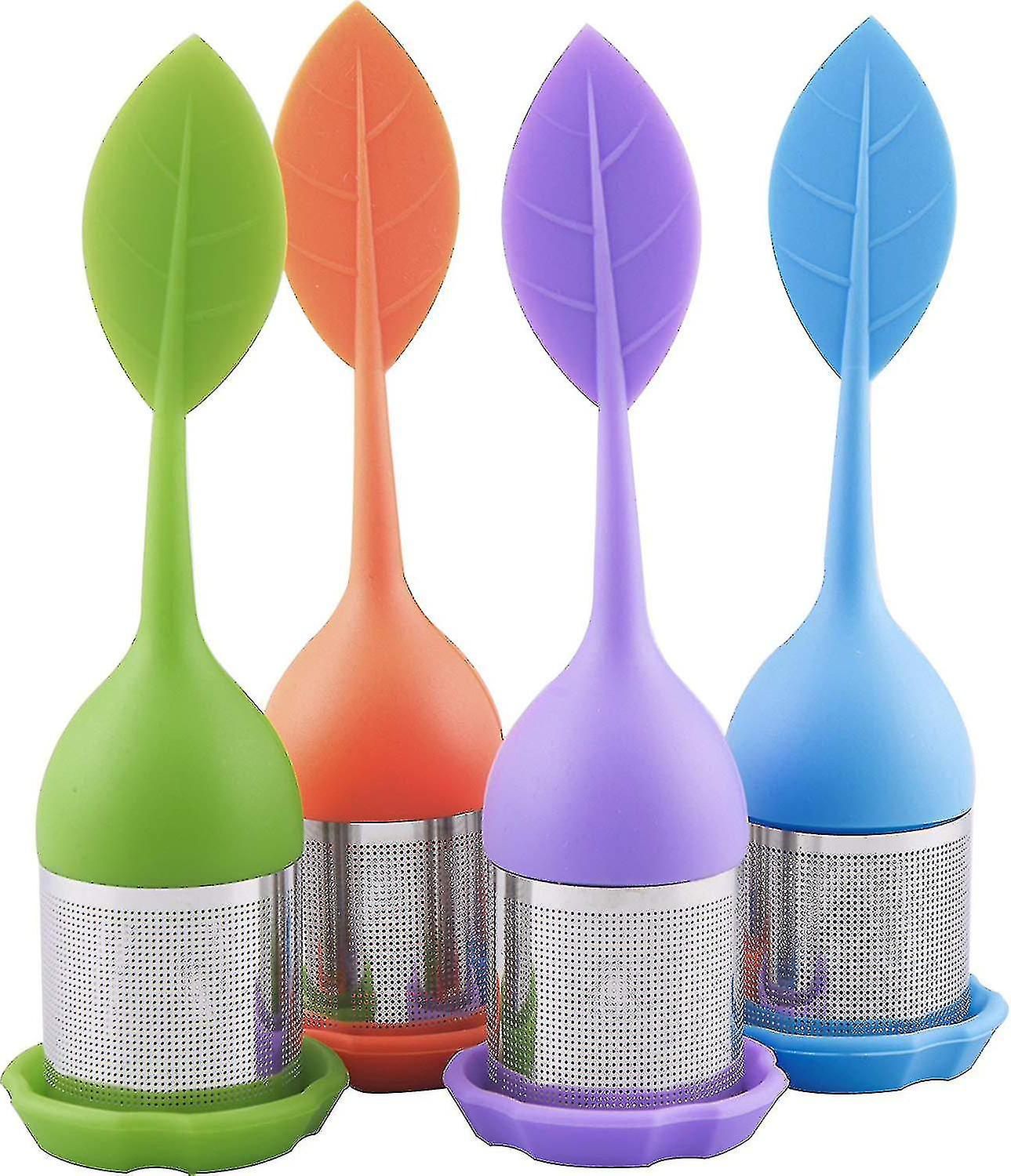 4pcs Tea Infuser With Stainless Steel Fine Mesh