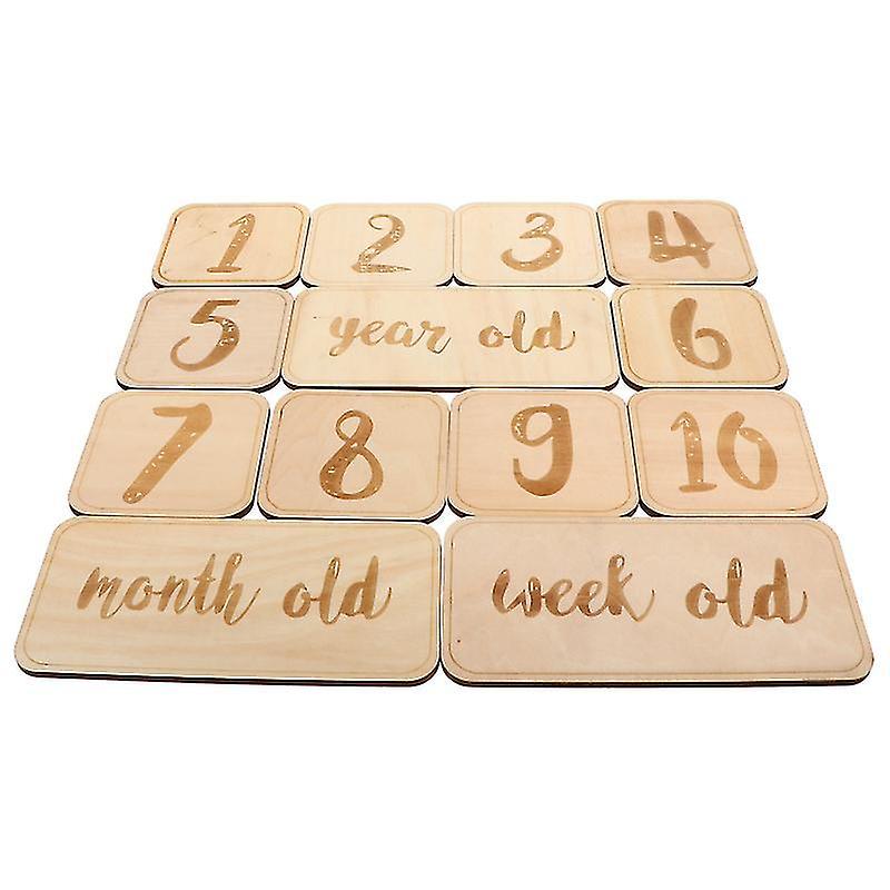 Assorted Color Party Supply Kits 1 Set Baby Monthly Memory Milestone Cards Newborn Full Moon Photog