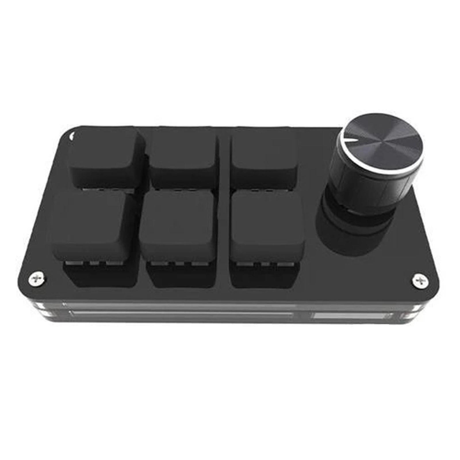 Custom 6 Keys Keyboard With Volume Knob Programming Macro Game Mechanical Keypad