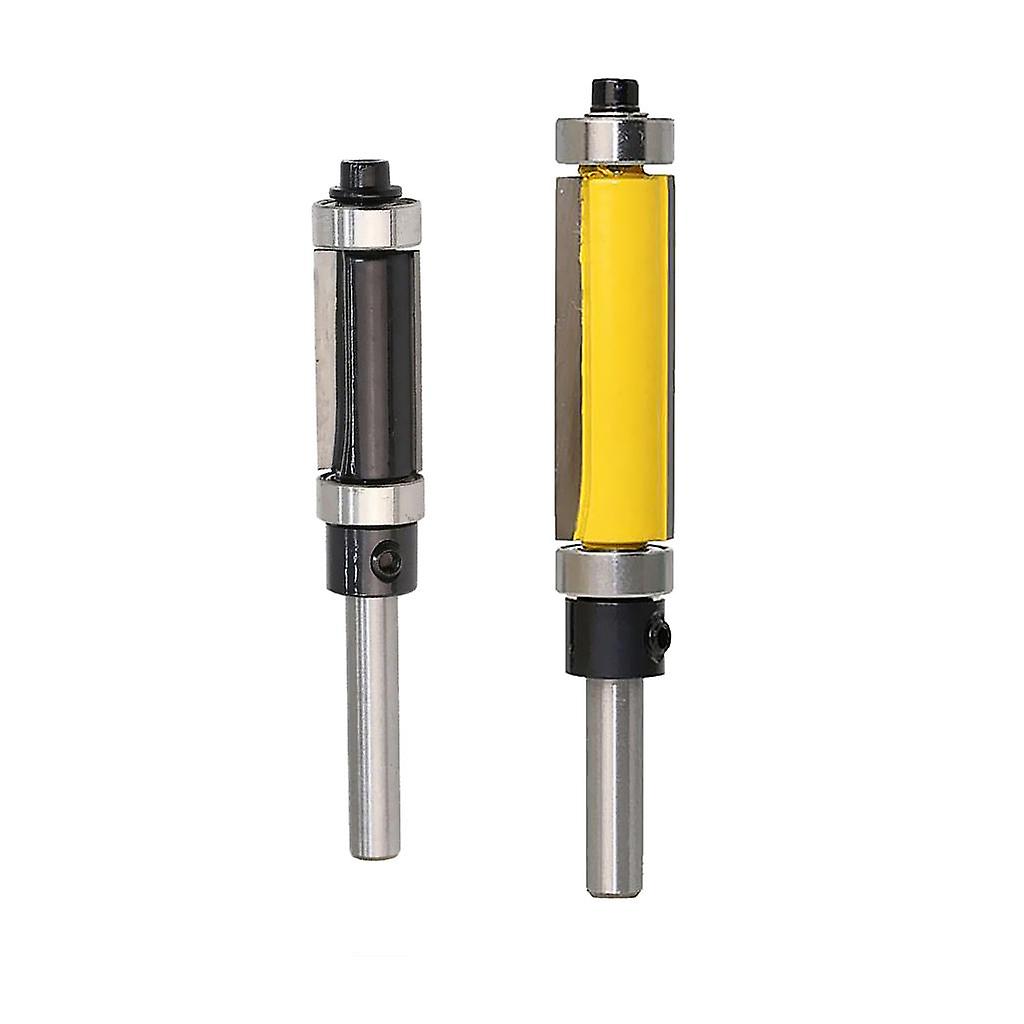 2 Pieces Solid Carbide Flush Trim Top & Bottom Bearing Router Bit 25mm/ 38mm