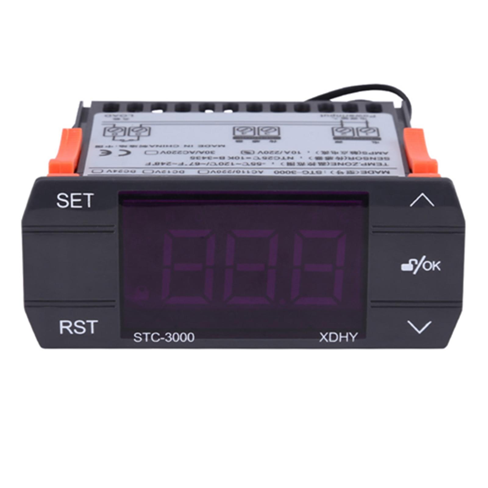 STC-3000 110V-220V Touch Digital Temperature Controller Thermostat With Sensor