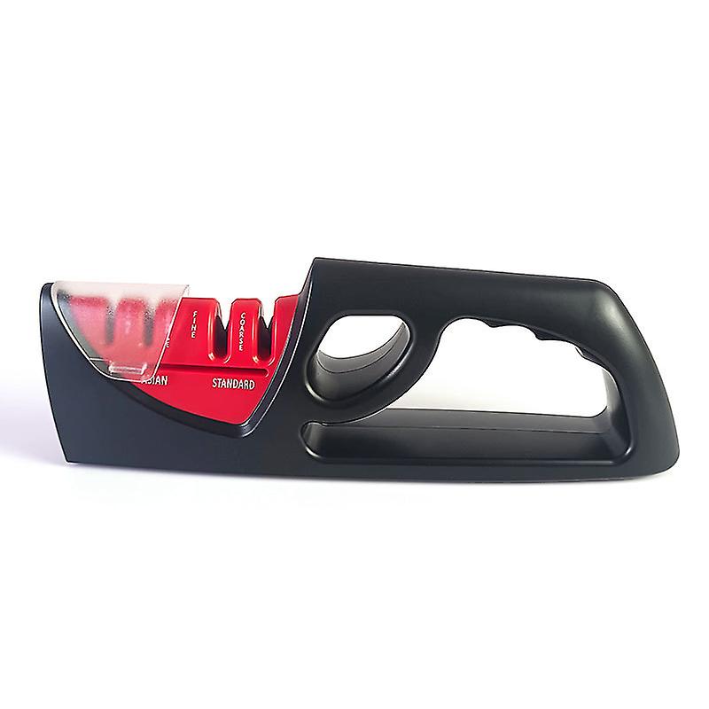 1PC Professional Kitchen Sharpener Tungsten Steel Manual Sharpener,ABS and PP with Non-Slip Base for Knives,23.5*4.3*8cm