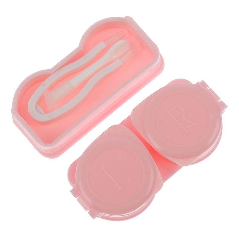 Portable Macarons Press Contact Lens Box Travel Case Unisex Eyes Care Kit Holder