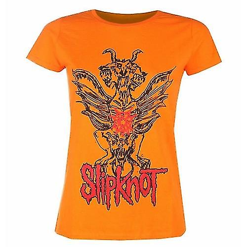 Slipknot Womens/Ladies Winged Devil Cotton T-Shirt