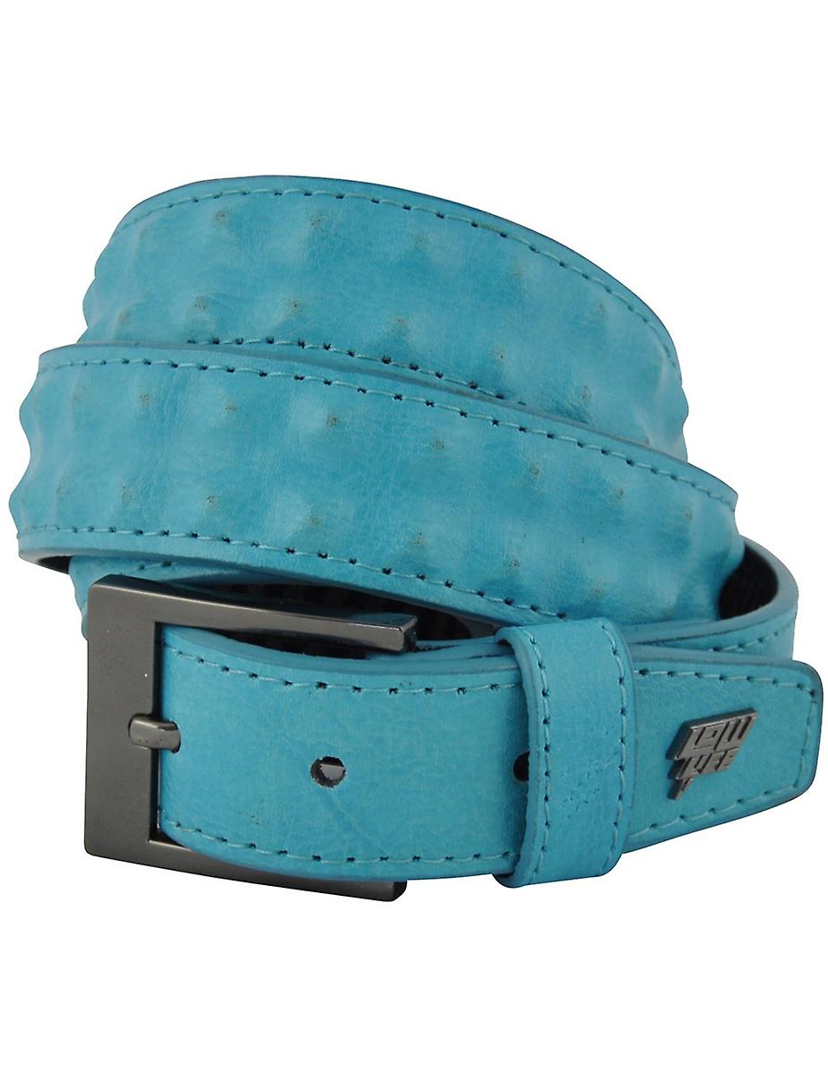 Ceinture slim Cover Up en cuir bleu roi