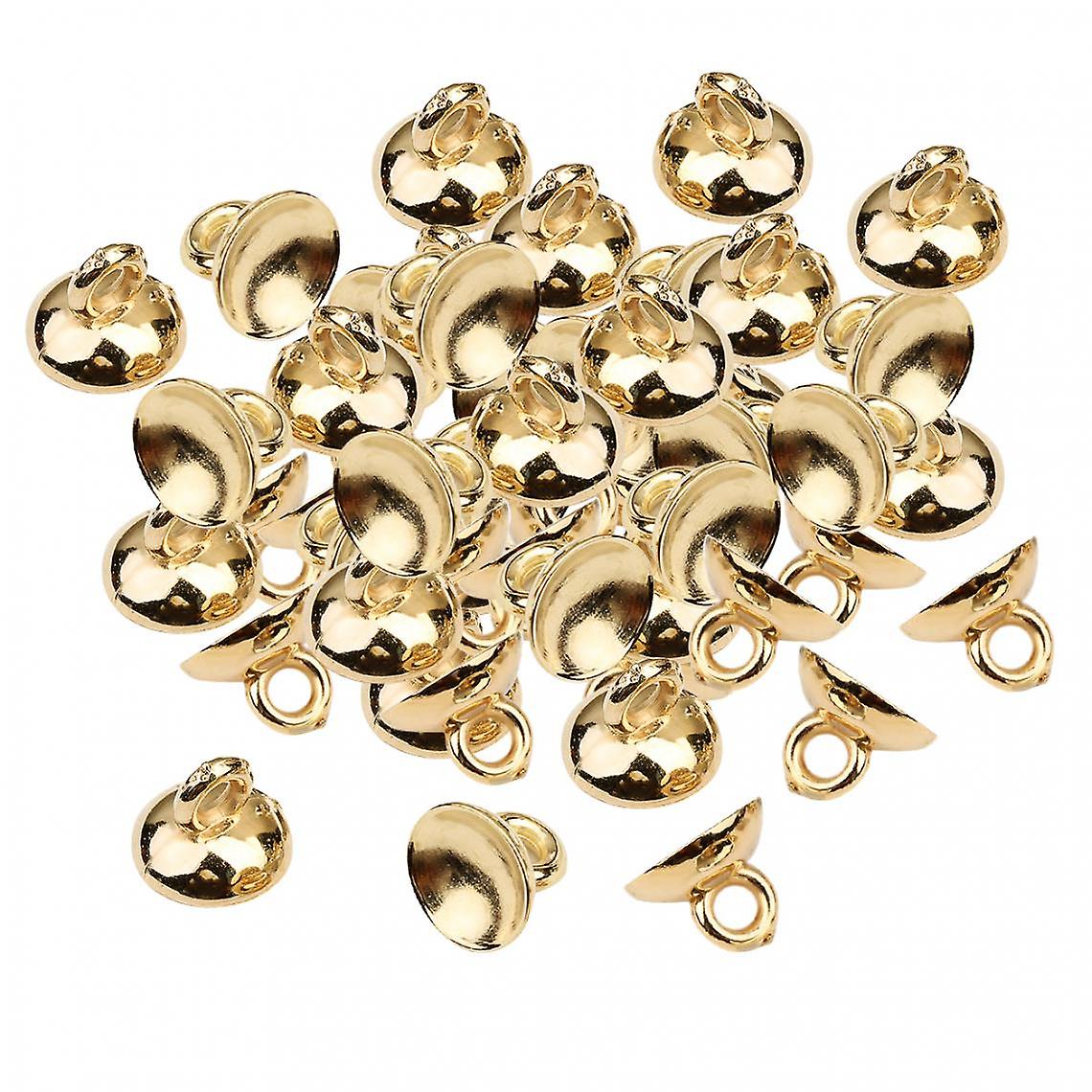 Plastic Half Ball Bead Cap, 200pcs, 8mm, White, K