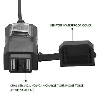 Dual USB Port 12V Waterproof Motorbike Motorcycle ... - Vicedeal