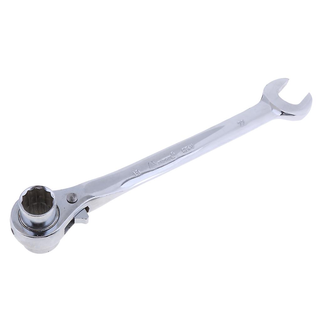 19mm/22mm Adjustable Ratcheting Combination Wrench Socket Spanner Hand Tool