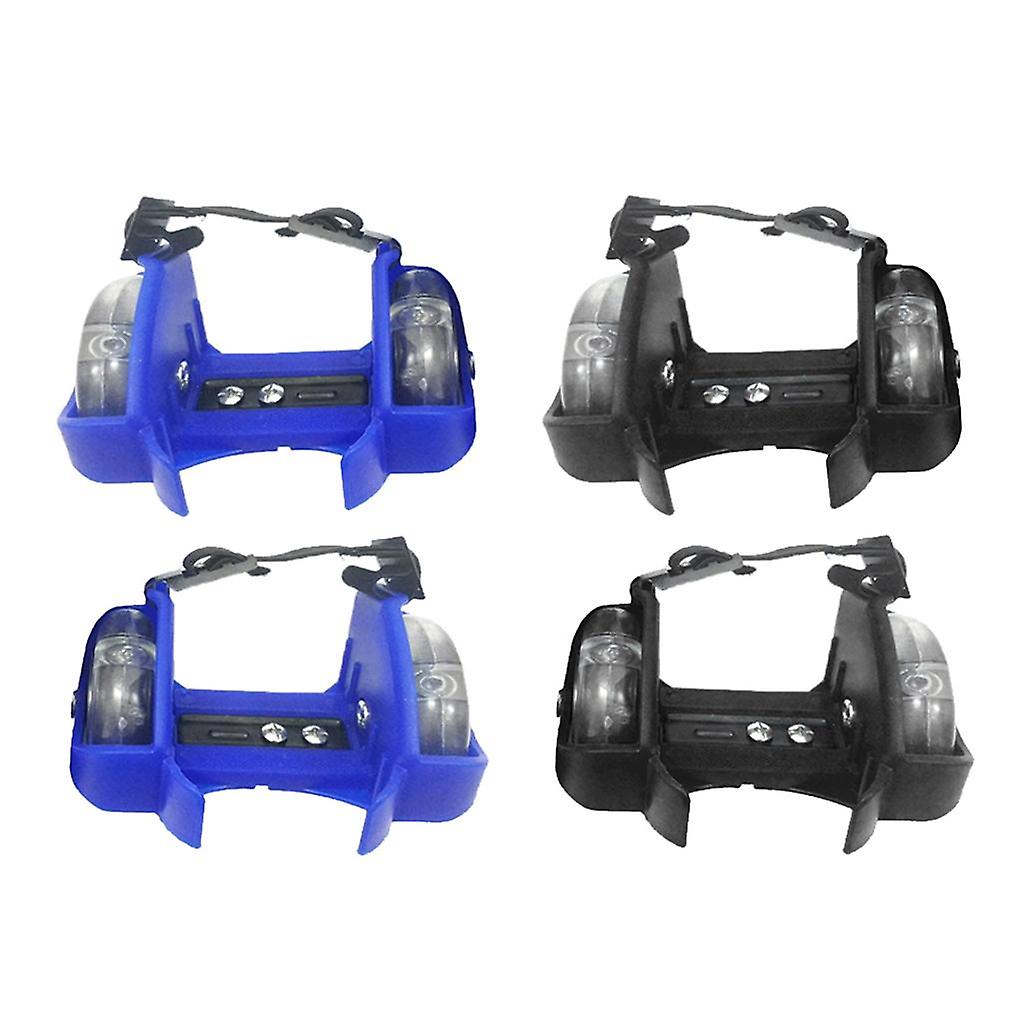 4x ajustable Kid Heel Wheels Skates Roller Flash Roller Roller Skating Shoes