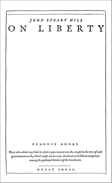On Liberty by John Stuart Mill Paperback Book