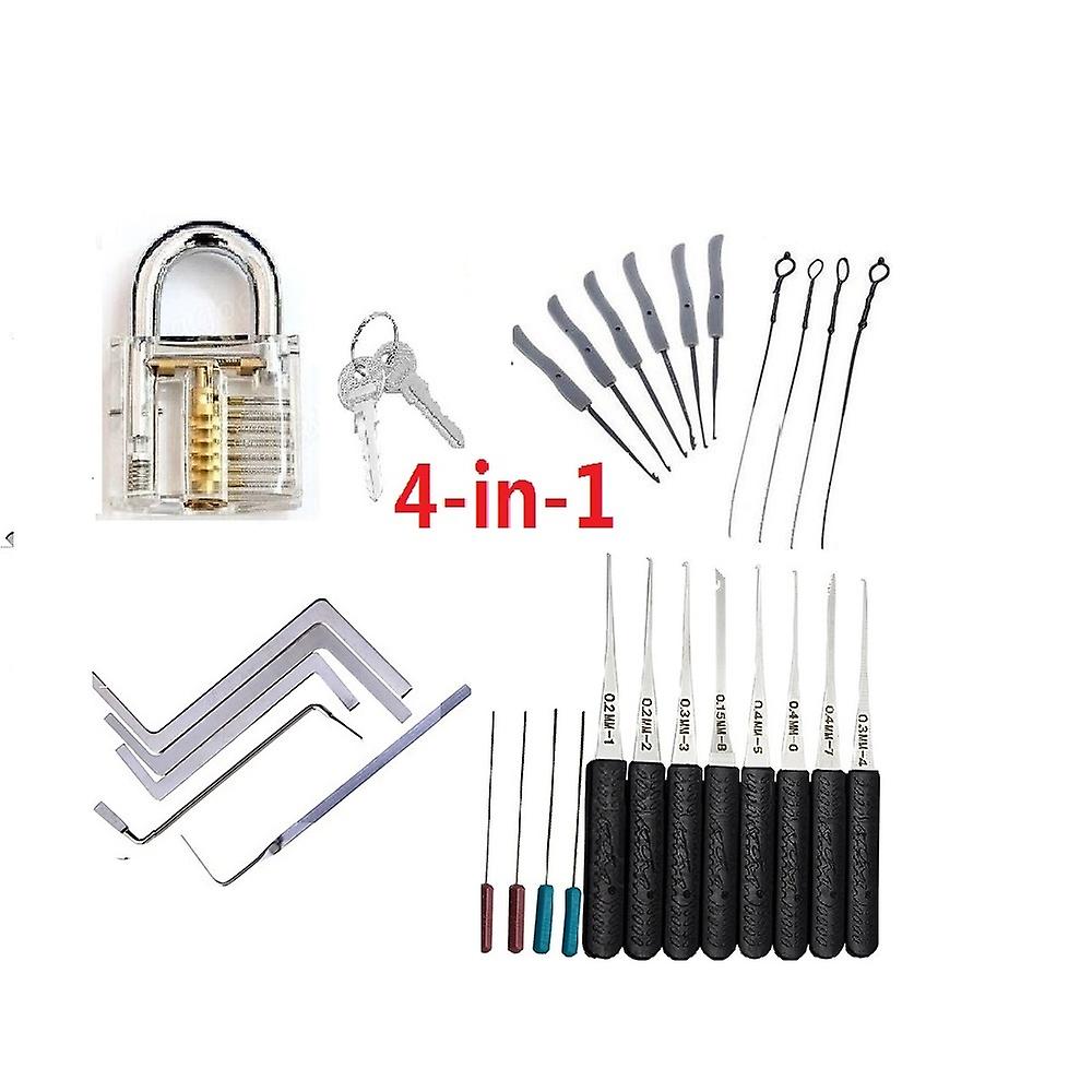 4 In 1 Lock Pick Set Broken Key Remove Locksmith Tools Key Extractor Lock Picks Hand Tools,we Also Sell Lishi Hu66 Hu92